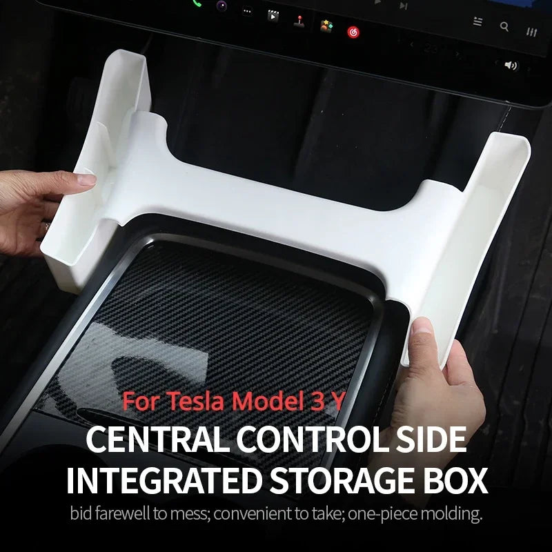 For Tesla Model 3 Y Armrest Both Sides Storage Box Center Console Side Gap Storage Organizer for Tesla Car Interior Modification
