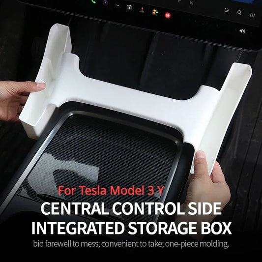 For Tesla Model 3 Y Armrest Both Sides Storage Box Center Console Side Gap Storage Organizer for Tesla Car Interior Modification