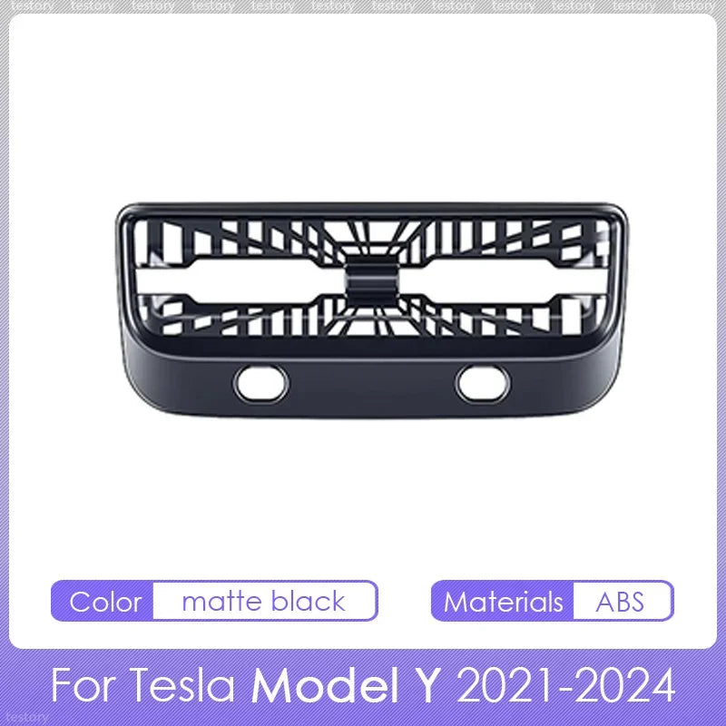Rear Air Vent Cover for Tesla Model Y 2021-2024 Accessories Rear Seat Center Console Air Vents Cover for Tesla Model Y 2024