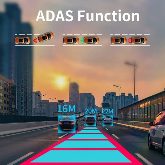Dash Camera For Cars Rear And Front Dashcam WiFi With 4g Gps Adas Support 4g Remote Monitor Android 10 2+32g