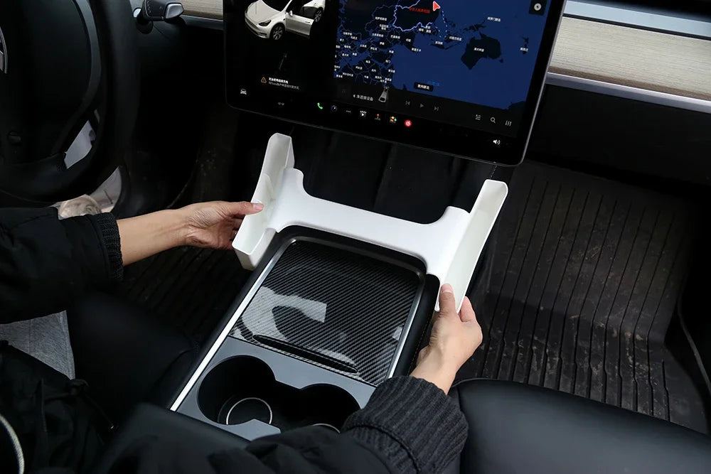 For Tesla Model 3 Y Armrest Both Sides Storage Box Center Console Side Gap Storage Organizer for Tesla Car Interior Modification