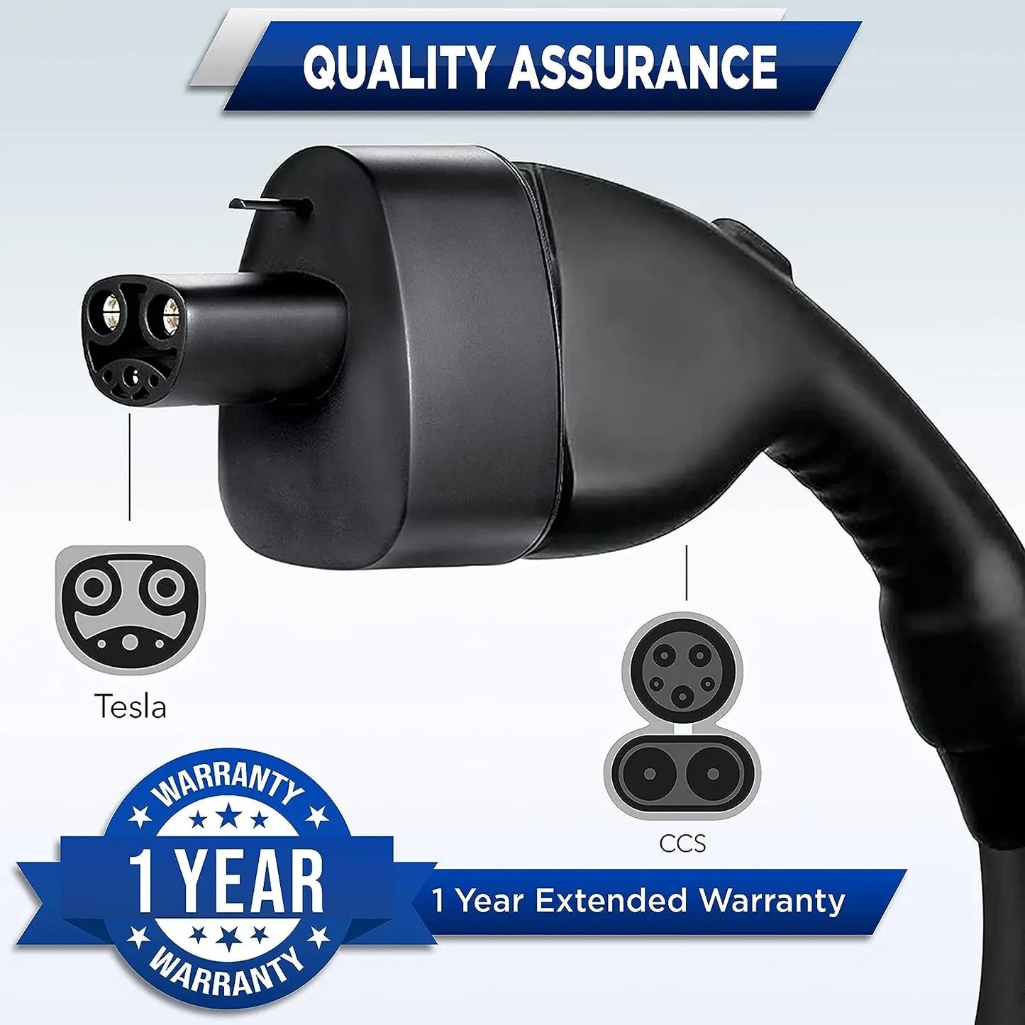For Tesla American Standard DC Fast Charging Converter Tesla Converter CCS1 Converter CCS1 to Tesla charging head adapter