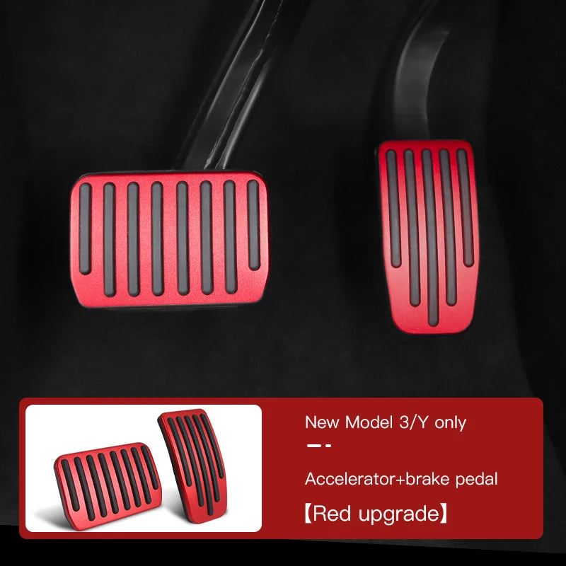 YZ For Tesla Model 3 Model Y Highland 2017 to 2025 Foot Pedal Fuel Brake Pedal Rest Pedal Pads For Tesla Car Accessories
