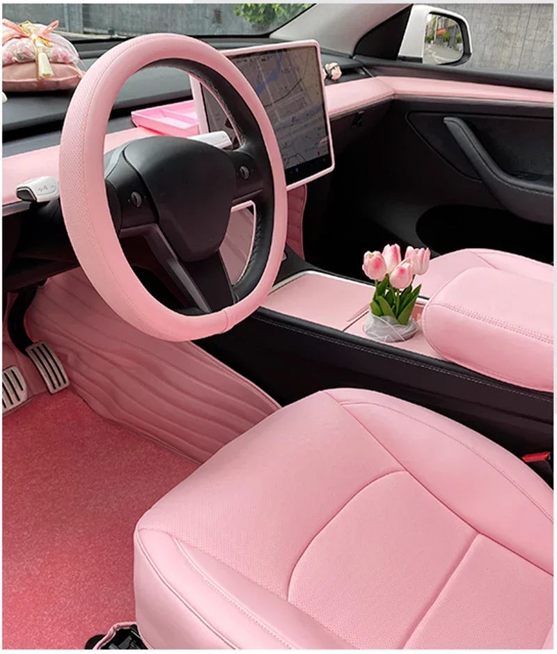 Tesla Model 3 highland Model Y juniper Center Console Storage Box Steering Wheel Cover Screen Frame Armrests Water Cup Limiter
