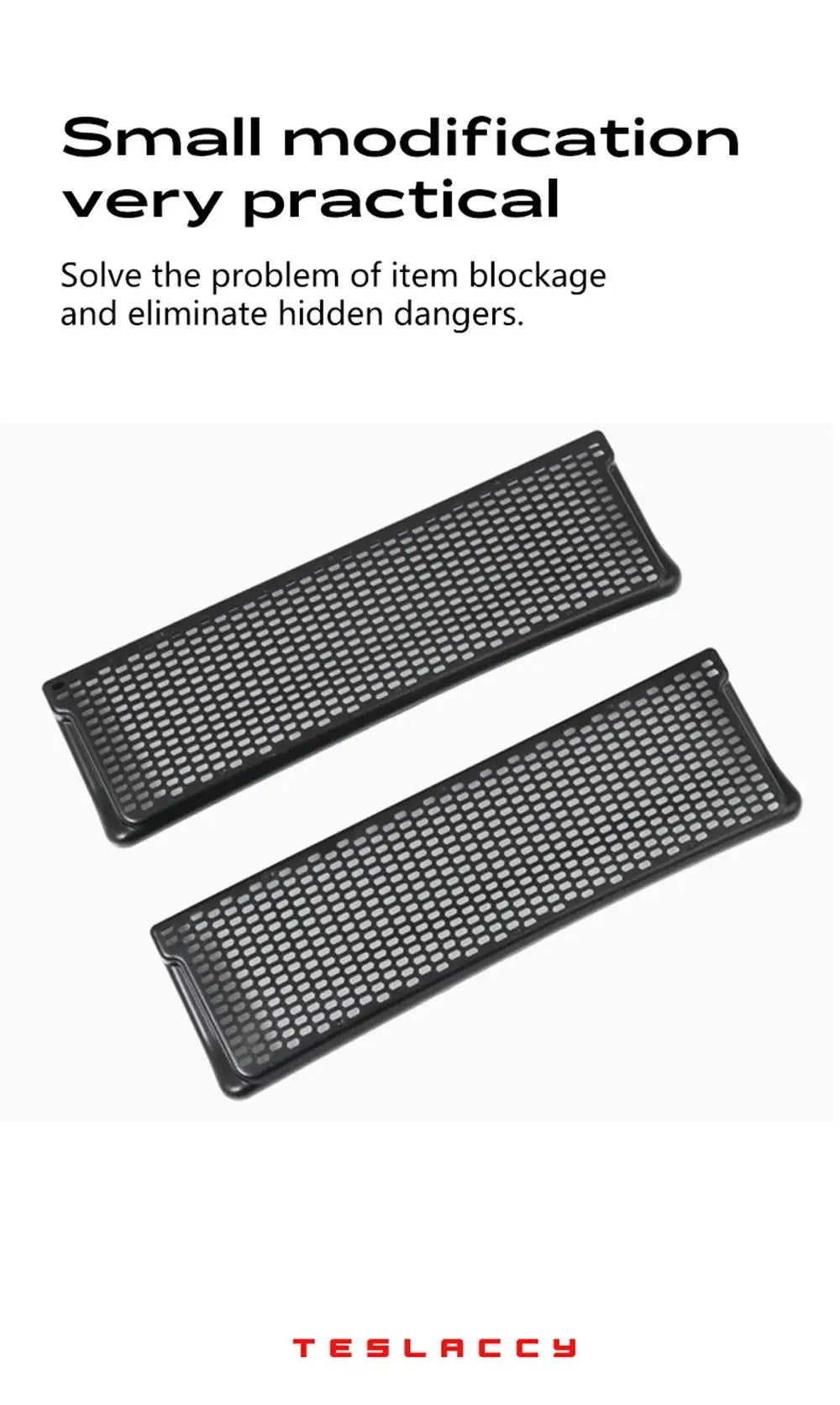 For Tesla Model Y 2020-2023 Car Air Conditioner Outlet Protection Cover Rear Air Vent Mask Under Seat Anti Dust Prevent 2pcs
