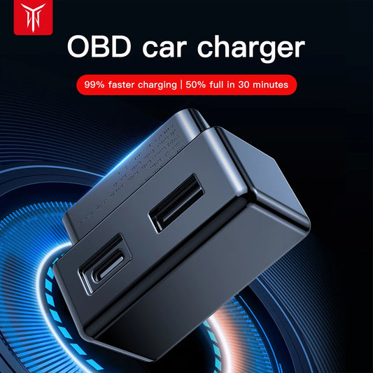 YZ For Tesla Model 3 Y Highland Juniper  Model X S OBD Adapter Charging For Tesla Car obd2 Splitter Charger Adapters Accessories