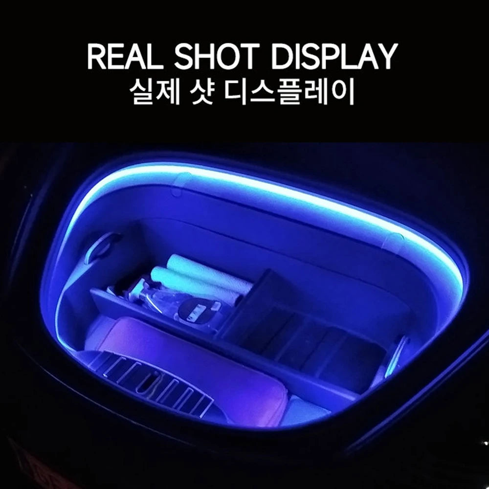 LED Car Front Trunk Light Strip Easy Install Flexible Auto Modified Lighting Neon Lamp for Tesla Model 3 Y S X led interior Lamp