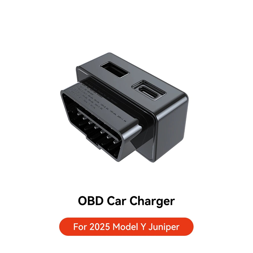 YZ For Tesla Model 3 Y Highland Juniper  Model X S OBD Adapter Charging For Tesla Car obd2 Splitter Charger Adapters Accessories