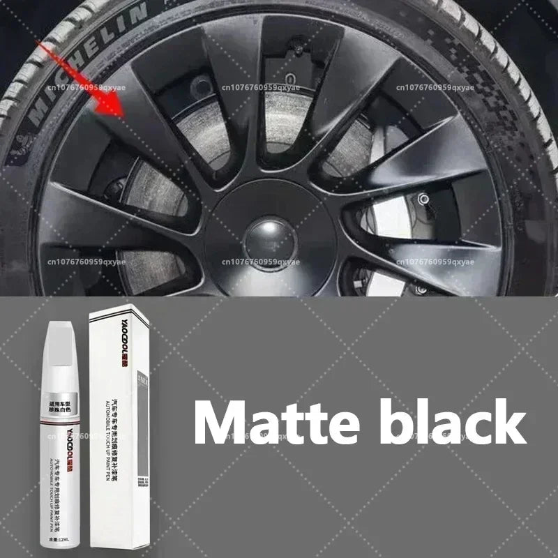 For Tesla Model 3 Y X S Car Paint repair pen Car touch up pen Black white Tesla wheel paint repair agent Paint repair set