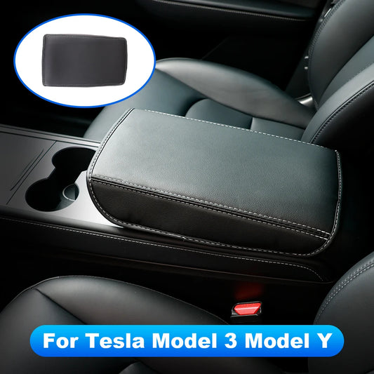 For Tesla Armrest Box Protective Cover Central Control Armrest Interior Car Accessories For Tesla Model 3 Model Y 2017- 2024