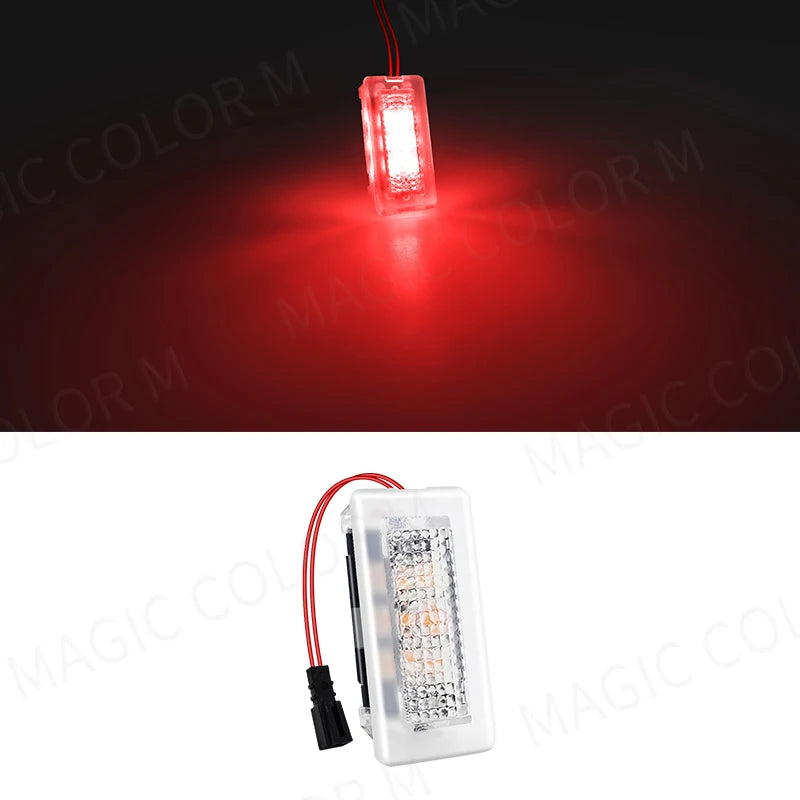 For Tesla Model 3 Y S X LED Atmosphere Foot-Well Lights Car Interior Lighting Floor Door Puddle Decorative Lamp Auto Accessories