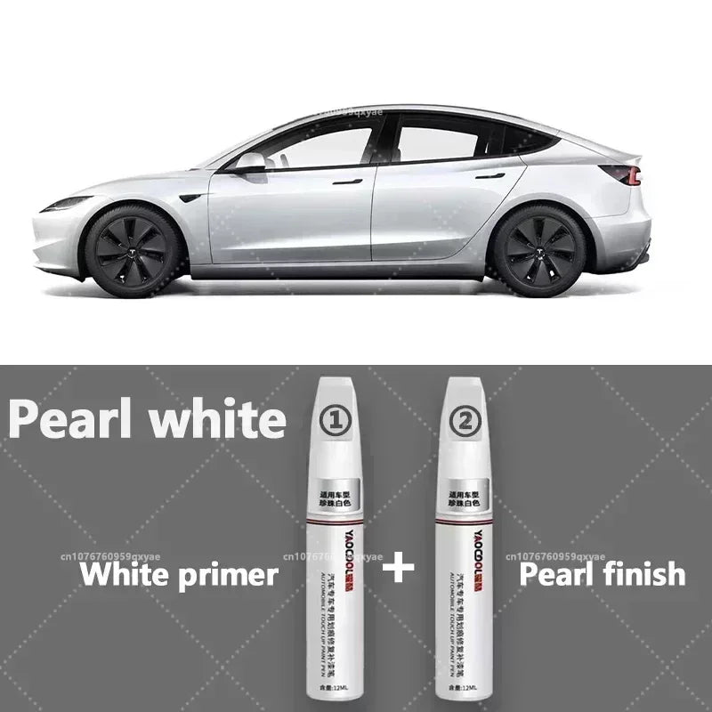 For Tesla Model 3 Y X S Car Paint repair pen Car touch up pen Black white Tesla wheel paint repair agent Paint repair set