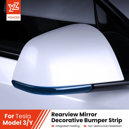 YZ Car Rearview Mirror Protector for Tesla Model 3 Y Highland Juniper 2021-2025 Mirror Protector Vehicle Anti-collision Strip