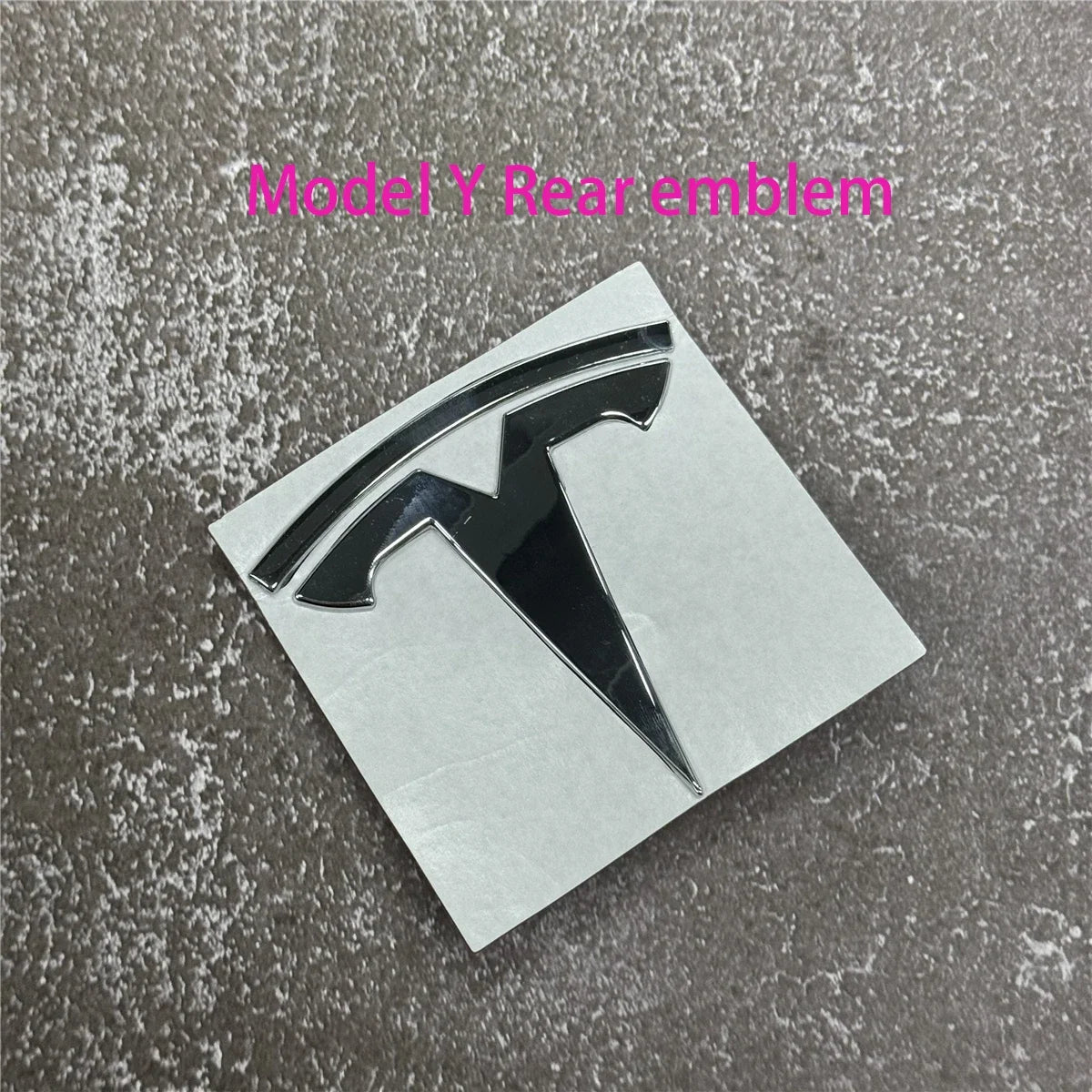 Tesla Car Front Emblem Rear Trunk Emblem Sticke for Model 3 Mode Y metal logo replacement rear and rear logos blackening