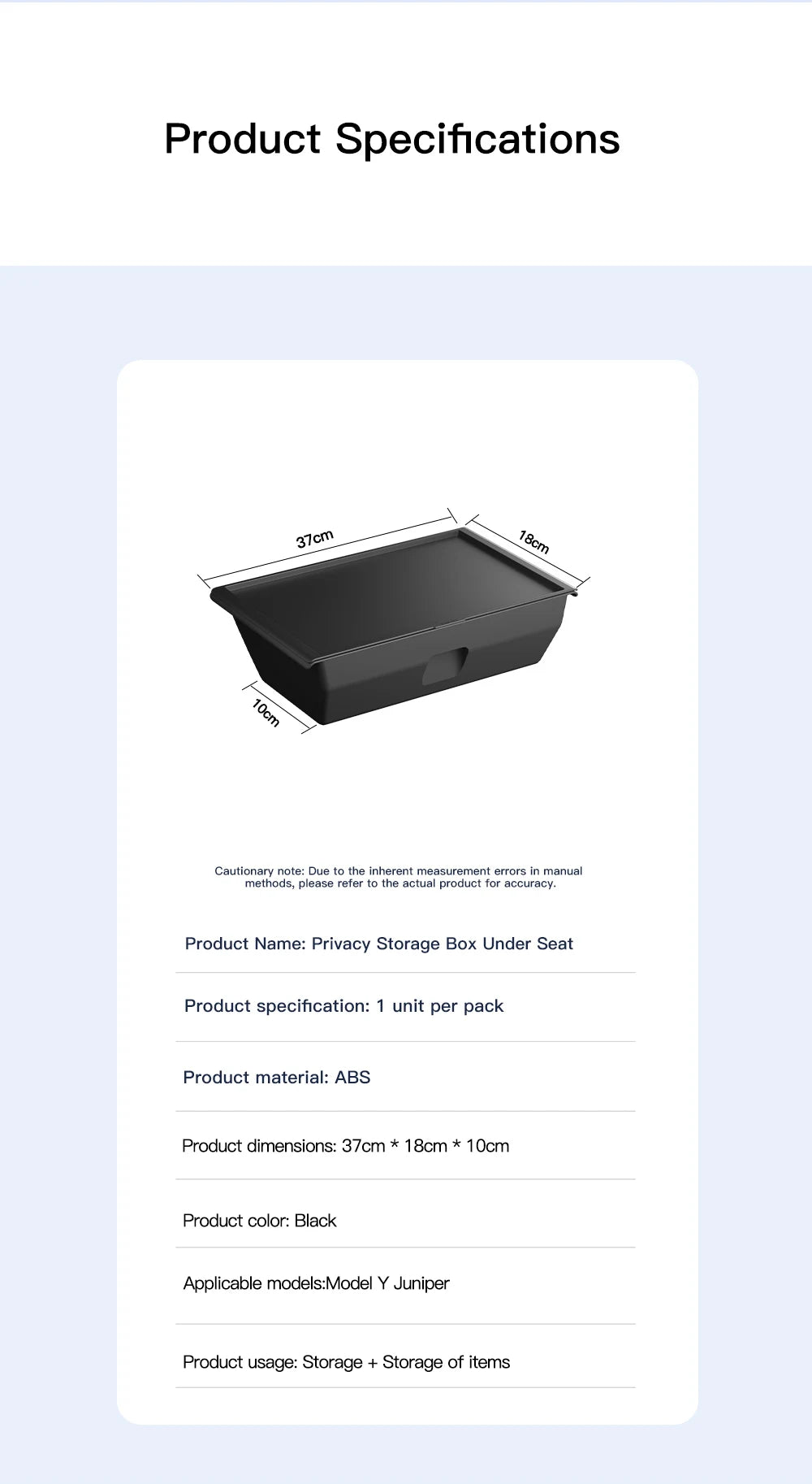 YZ For Tesla Model Y Juniper 2025 Underseat Storage Box Seats Drawer TPE Hidden Storage Tray Push Pull Car Organizer Accessories