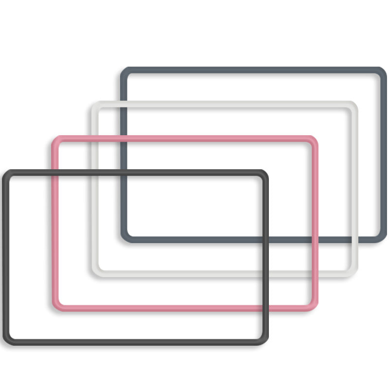 For Tesla Model 3 Y Silicone Protective Frame Edge Cover Central Control Car Accessories Navigation Screen Protector Pink White