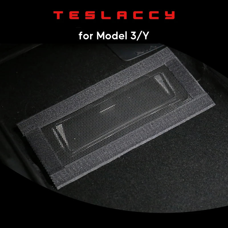 For Tesla Model Y Juniper 2025-2020 Launch Model 3 Highland 2024 Air Outlet Under Seat Protective Cover 1 Pair Vent Mesh Filter