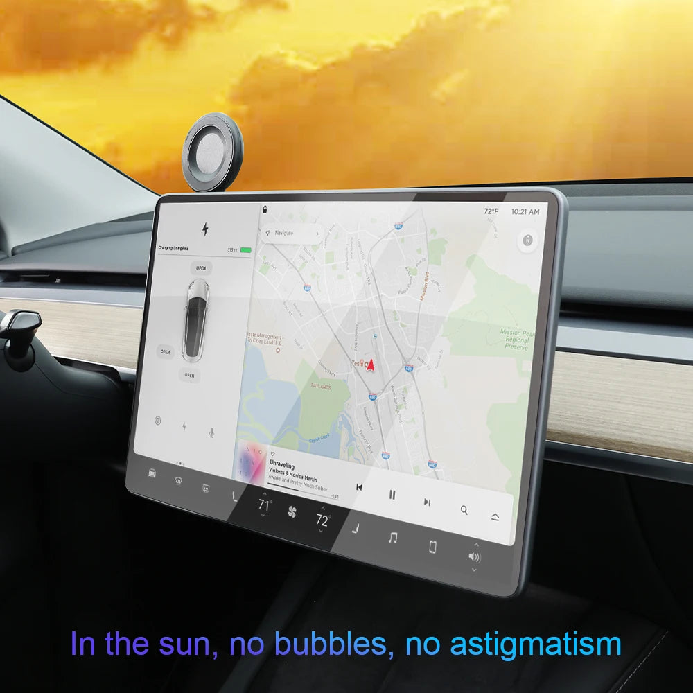 HD Matte Tempered Glass Screen Protector For Tesla Model 3 Y Accessories 2024 2023 2022 Center Display Film Anti-glare