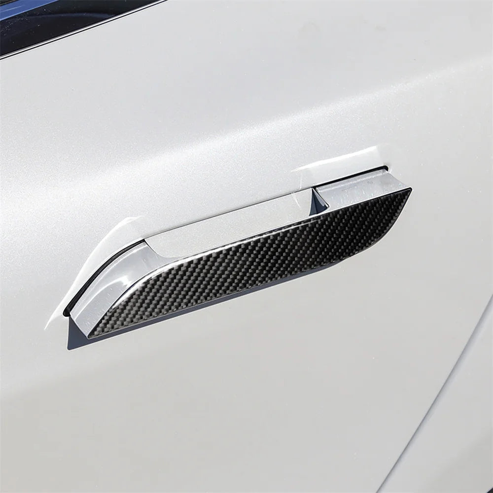 Carbon fibre 4Pcs Car Door Handle For Tesla Model 3 17-22 For Tesla Model Y 22-23 For Tesla Model S 16-20 For Tesla Model X17-19