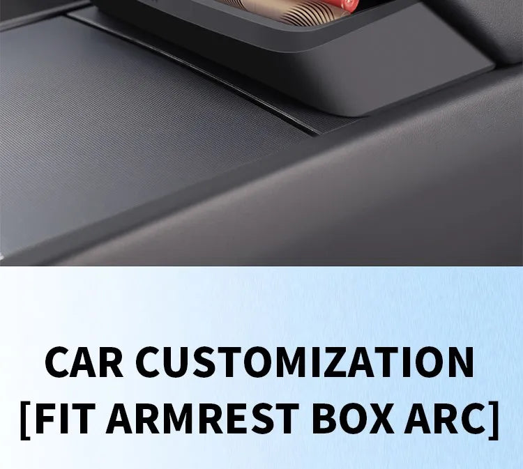 For Tesla Model 3 HIghland Armrest Glasses Storage Box For 2024 Tesla Model 3 Silicone Phone Storage Pocket