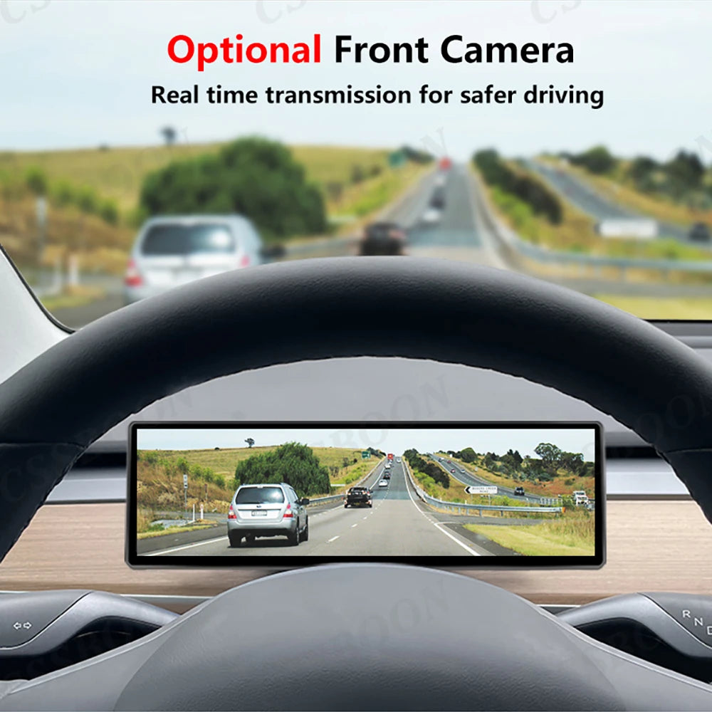 CSSBOON 8.8" Linux System Tesla Car Instrument Cluster Won't Block Airvents Dashboard Touch Display HUD for Tesla Model y/3