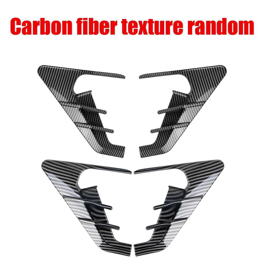 Car Side Camera Flanks Covers Spoiler Decorative Protector Guards Dustproof Carbon Fiber DIY Kit Accessories For Tesla Model 3 Y