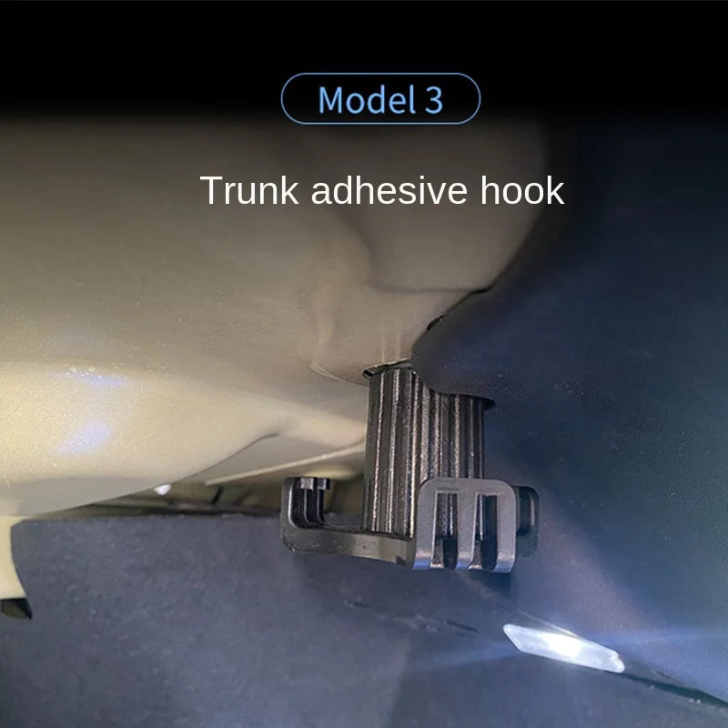For Tesla Model 3 Trunk Hook Grocery Bag Hook Car Pendant Accessories Luggage Compartment Glove Bag Hook
