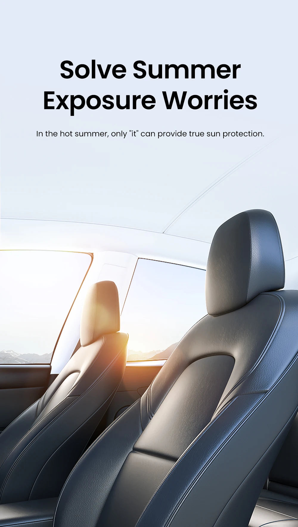 YZ For Tesla Model 3 Y Highland 2021-2024 sun visor for car Upgrade Ice Cloth Buckle Sun Shades Glass Roof Skylight Vehicle