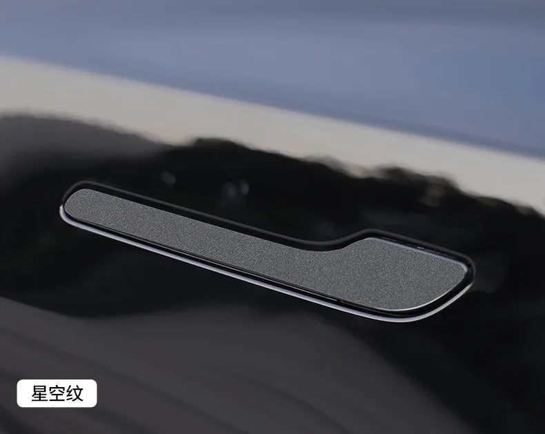 For Tesla Model 3 Y Carbon Fiber ABS Styling Premium Durable Accessories model3 2024 Car Door Handle Cover Protector Sticker