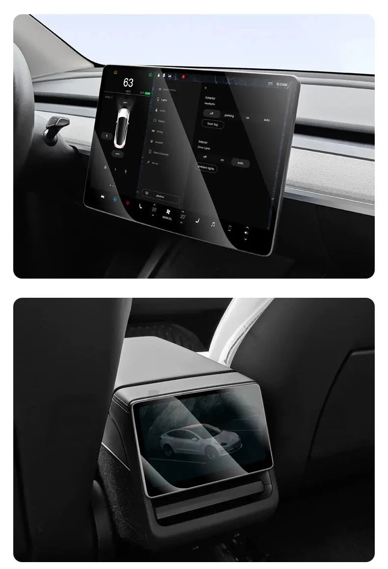 Futhope Tempered Glass Screen Protector For Tesla Highland juniper HD Center Control Film Protection