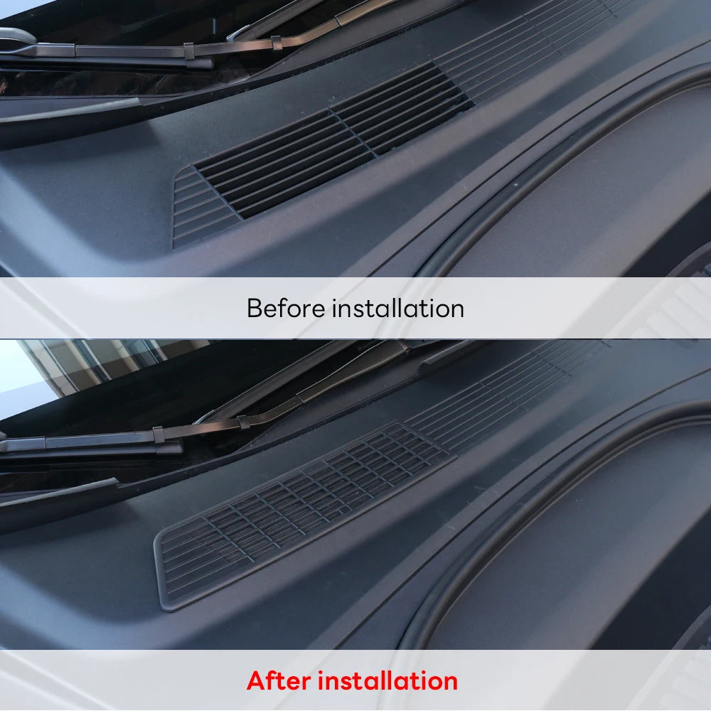For Tesla Model 3 Highland 2024 Lower Bumper Anti Insect Net Anti Dust Proof Inner Vent Grille Cover Insect-proof Front Cover