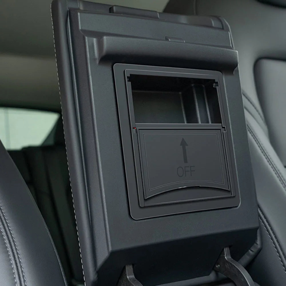 For Tesla Model 3 Highland 2025 Model Y 2021-2025 Center Armrest Hidden Storage Box Cup Holder Console Organizer Box Accessories