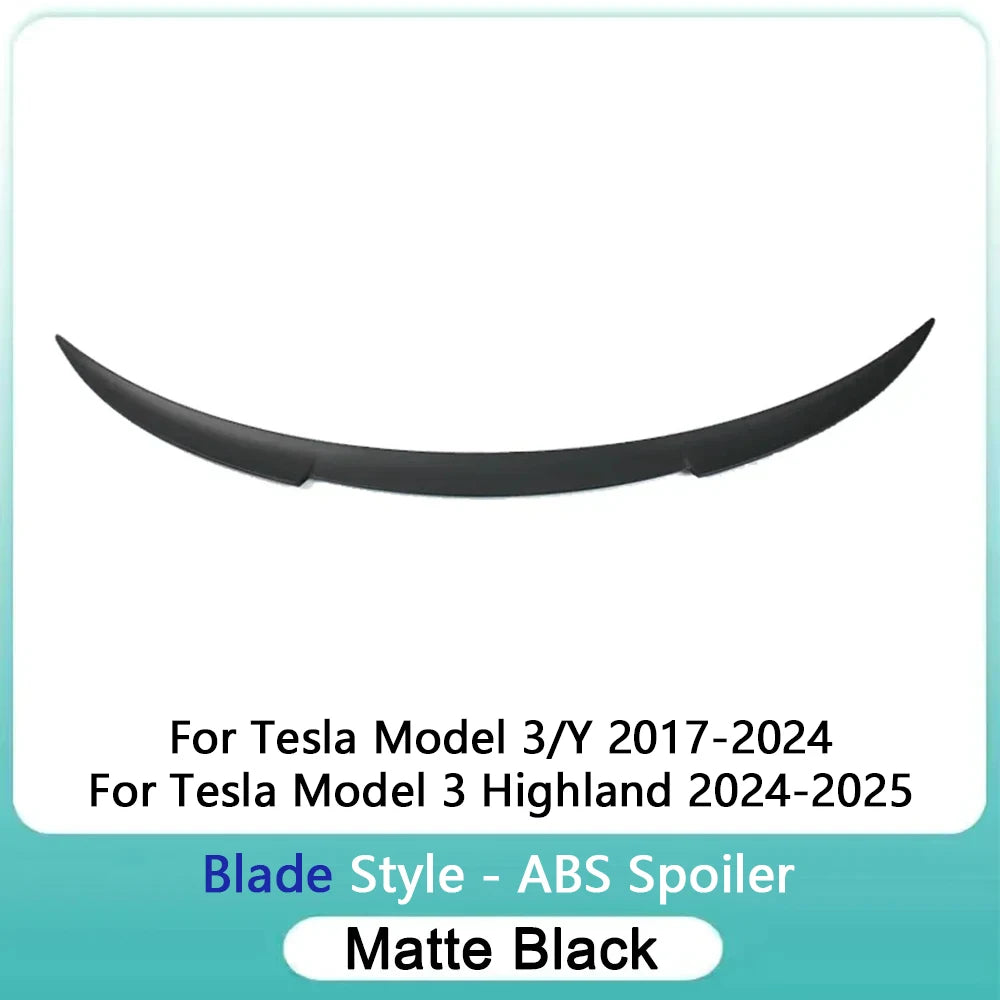 ModelY Juniper 2025 Spoiler Model3 Highland 2024 Accessories Rear Spoilers Wings for Tesla 3/Y 2017-2023 Auto Exterior Parts HOT