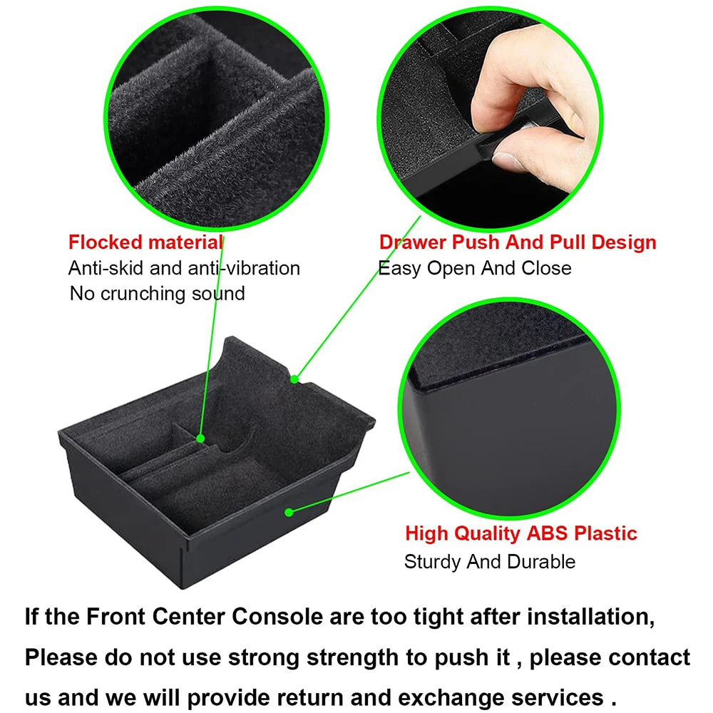 YZ For Tesla Model 3 Model Y 2021-2023  Center Console Organizer Car Tesla Car Armrest Hidden Storage Box Interior Accessories