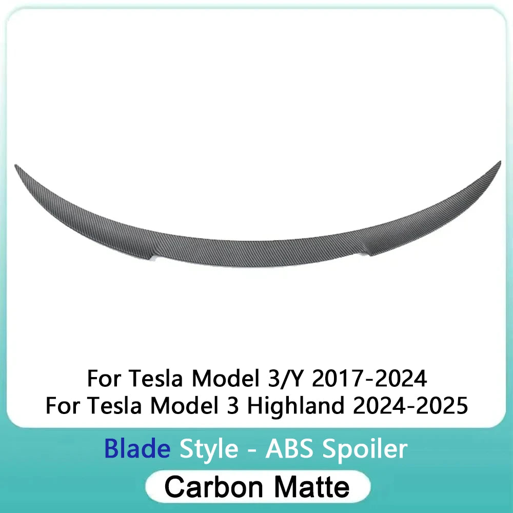 ModelY Juniper 2025 Spoiler Model3 Highland 2024 Accessories Rear Spoilers Wings for Tesla 3/Y 2017-2023 Auto Exterior Parts HOT
