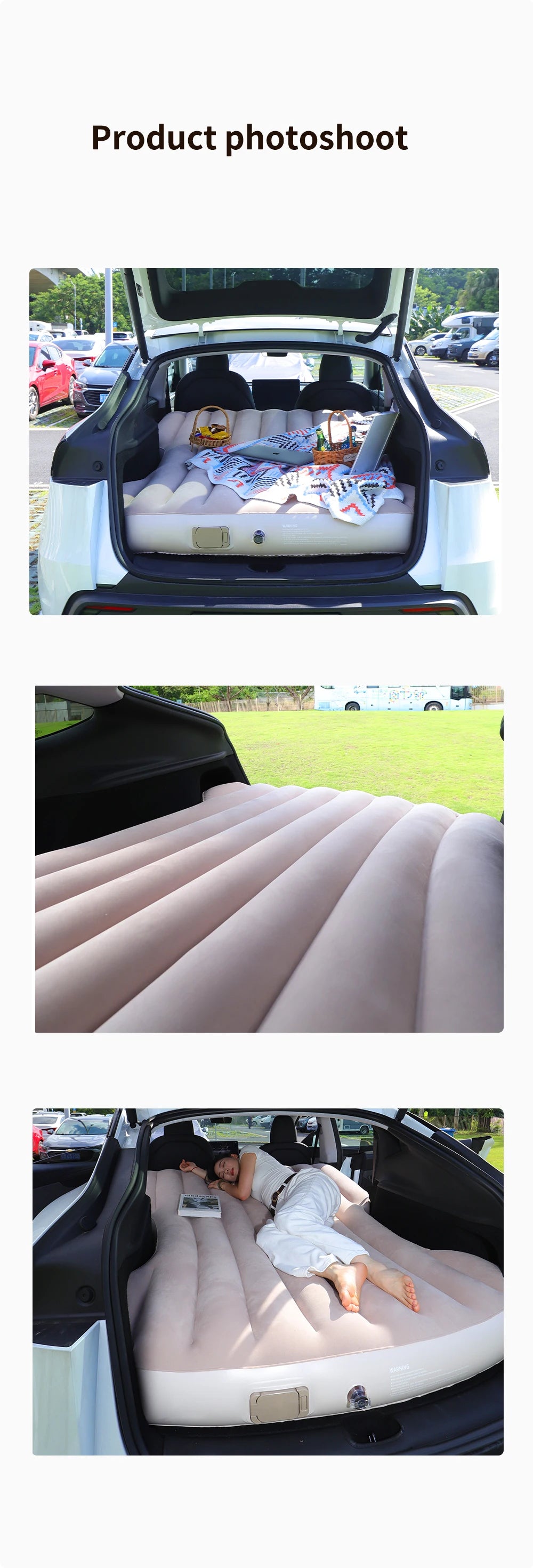 YZ For Tesla Model Y Juniper 2021-2025 Mattress  Automobile Self-Inflating Mattress Travel Mattress Inflatable Camping Mattress
