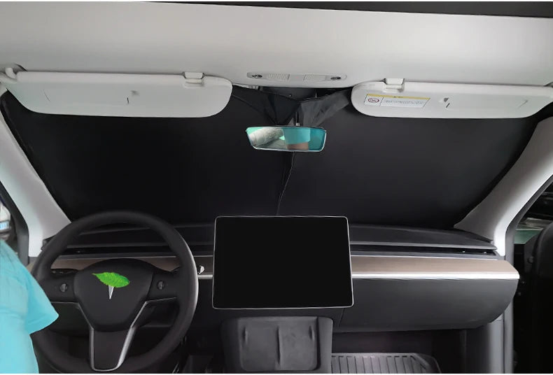 Car Sun Shade for Tesla Model 3 Y 2017-2025 Windshield Sunshade Cover Protector Front Side Window Privacy Blind Shading Kids