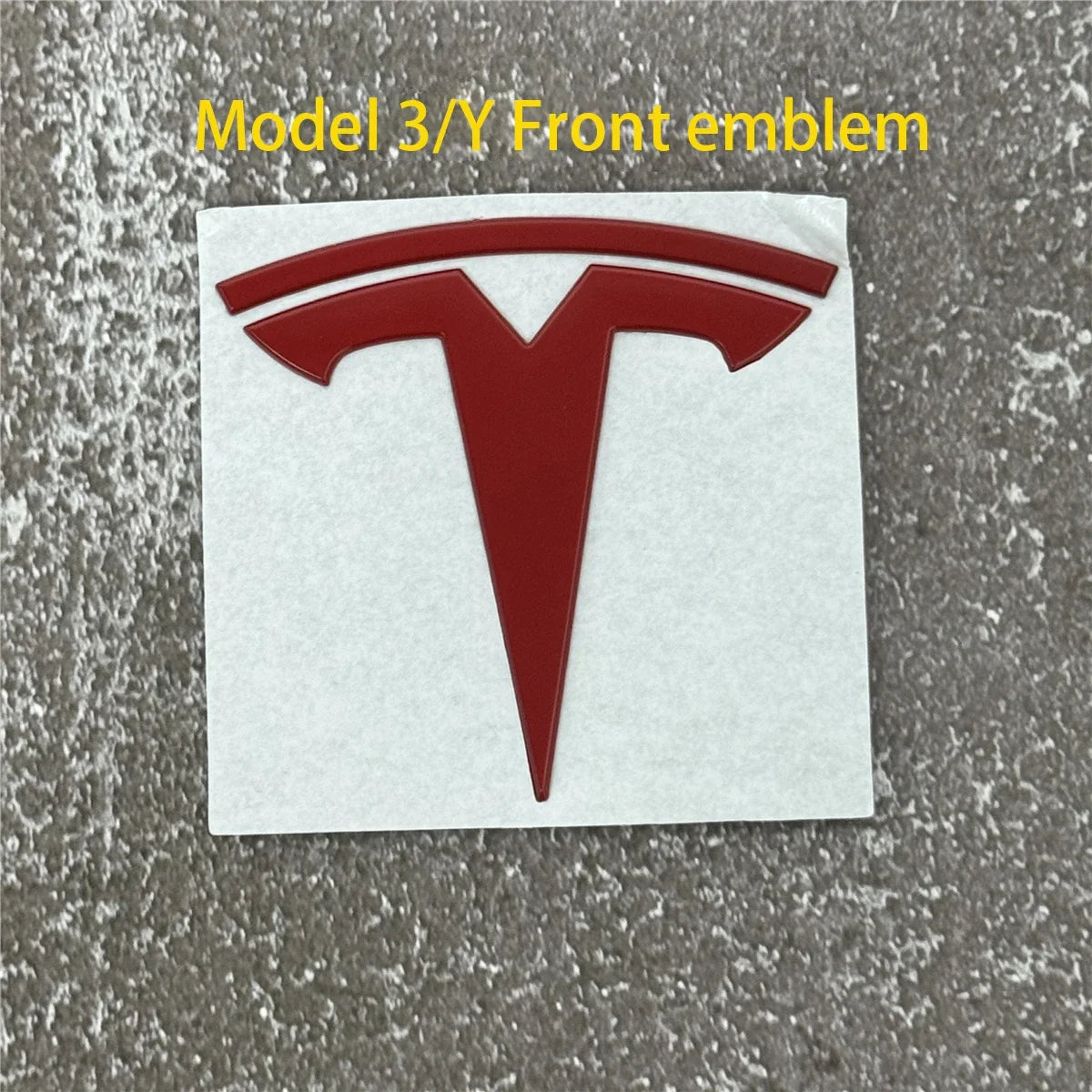 Tesla Car Front Emblem Rear Trunk Emblem Sticke for Model 3 Mode Y metal logo replacement rear and rear logos blackening