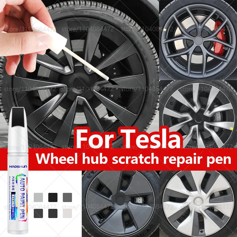 For Tesla Model 3 Y X S Car Paint Scratch Repair Pen Touch Up Paint  Accessories Black Pearl White Silver Deepsea Blue Red