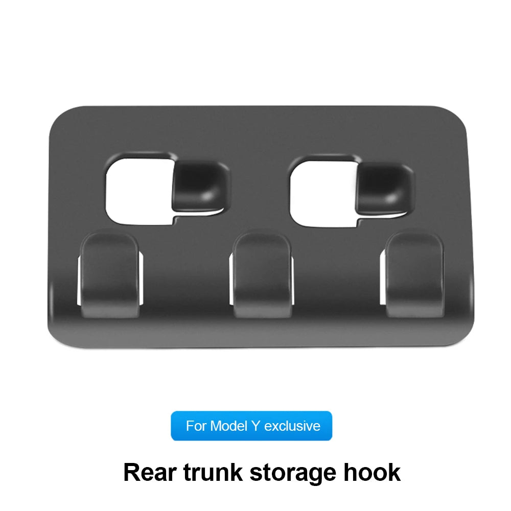 For Tesla Model Y 3 Rear Trunk Hook Storage Holder Bag Water Bottles Trunk Grocery Bag Hook Hanger Interior Accessories