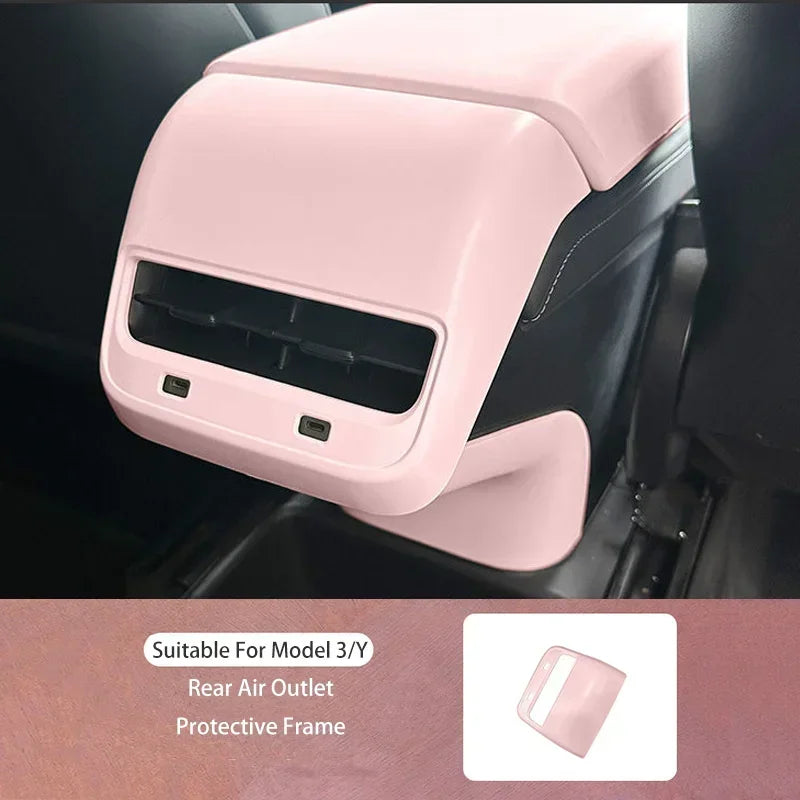 Tesla Model 3 highland Model Y juniper Center Console Storage Box Steering Wheel Cover Screen Frame Armrests Water Cup Limiter