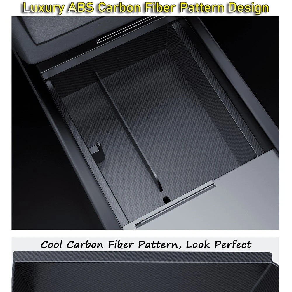 Center Console Trays for Tesla Model Y Juniper 2025 Launch Model 3 Highland Organizer Accessories Armrest Storage Box Cup Holder