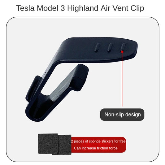 for Tesla Model 3 Highland 2024 Air Conditioner Outlet Clip Air Vent Freshener Car Gadget Interior Accessories Model3 Model Y
