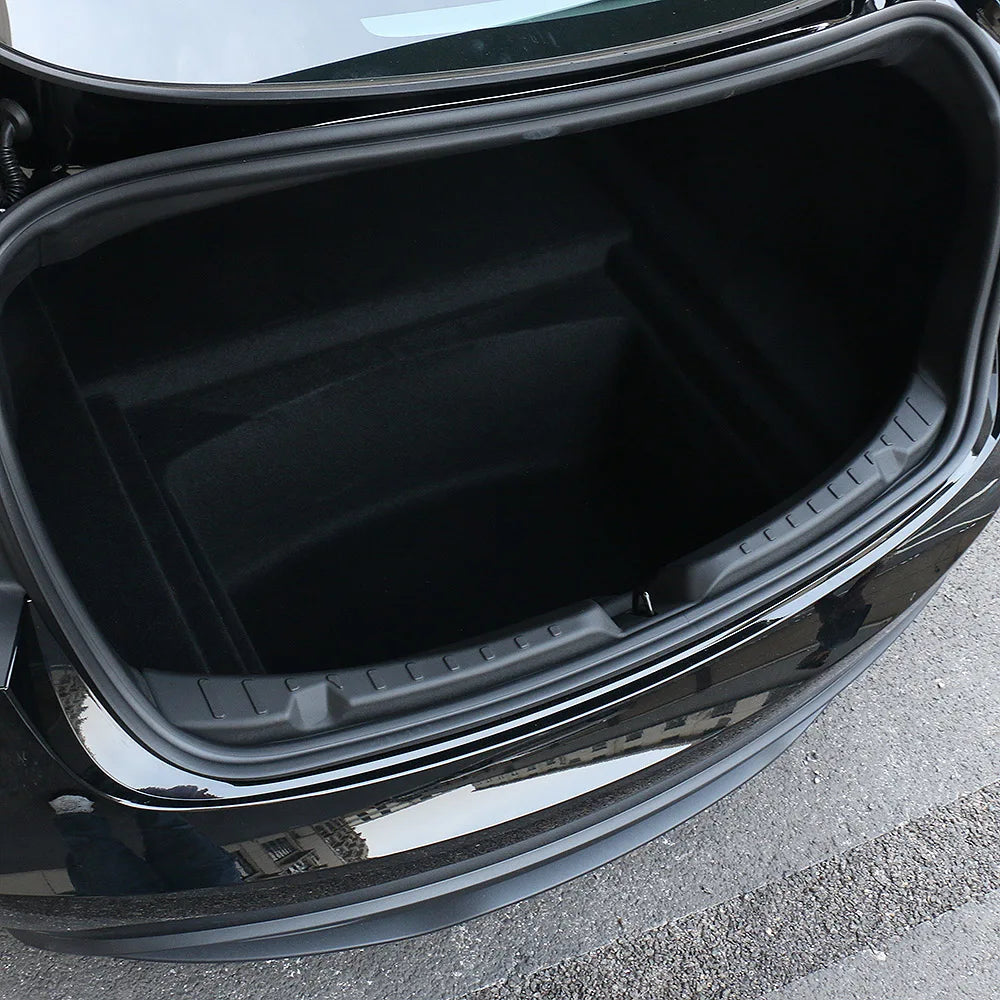 For Tesla New Model 3 Highland 2024 Trunk Threshold Strip TPE or Metal Back Sill Anti Scratch Protection Lid