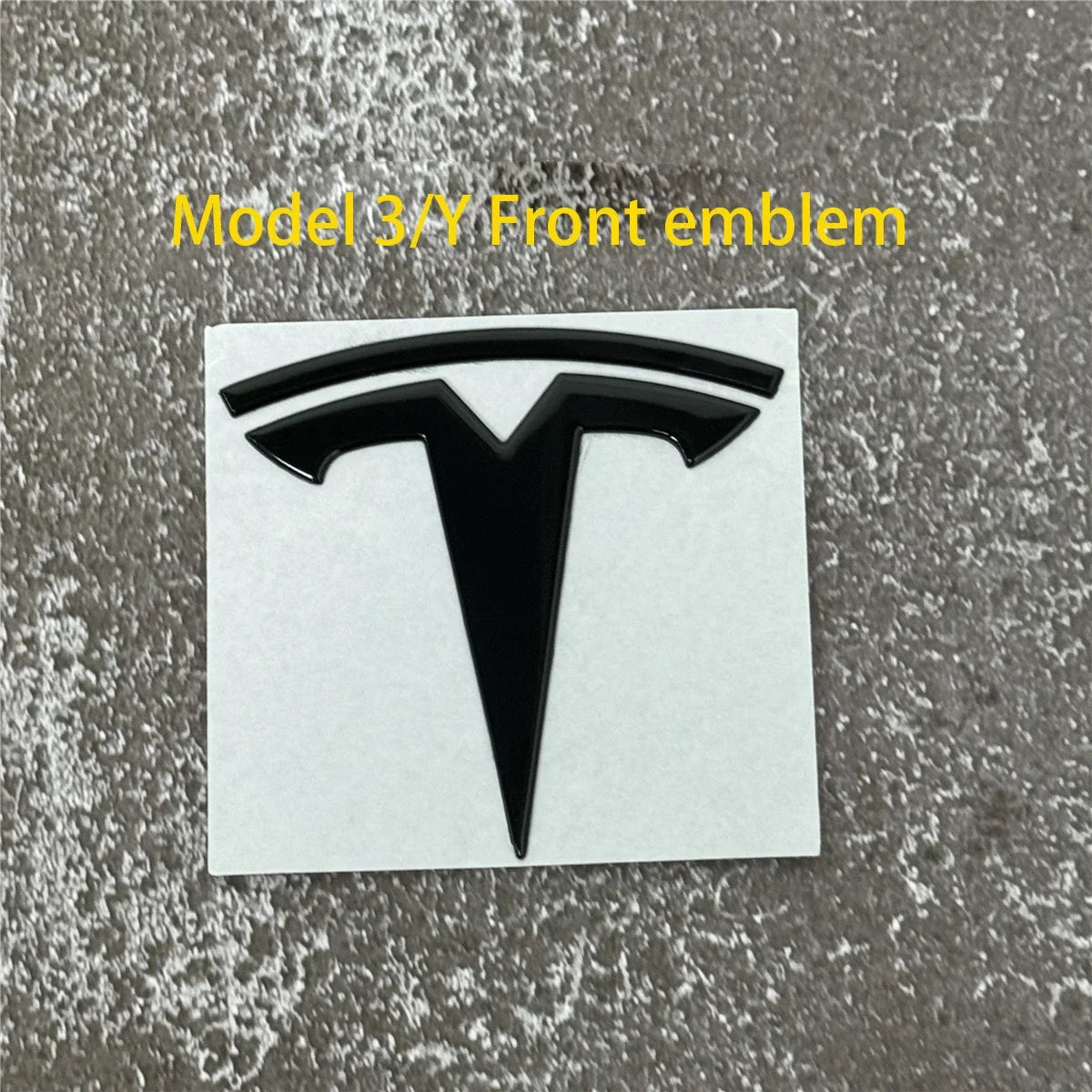 Tesla Car Front Emblem Rear Trunk Emblem Sticke for Model 3 Mode Y metal logo replacement rear and rear logos blackening