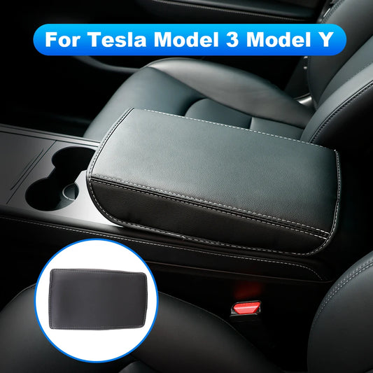 For Tesla Armrest Box Protective Cover Central Control Armrest Interior Car Accessories For Tesla Model 3 Model Y 2017- 2024