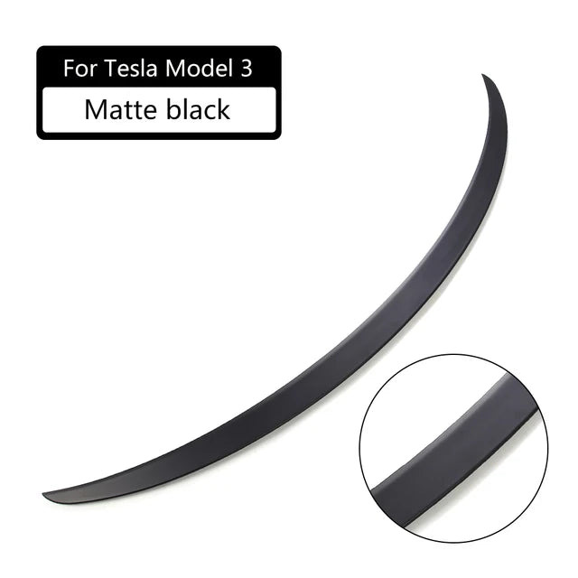 For Tesla Model 3 Performance Spoiler Original Trunk Wing ABS Black Carbon Fiber Tesla Model 3 2017-2023 Accessories