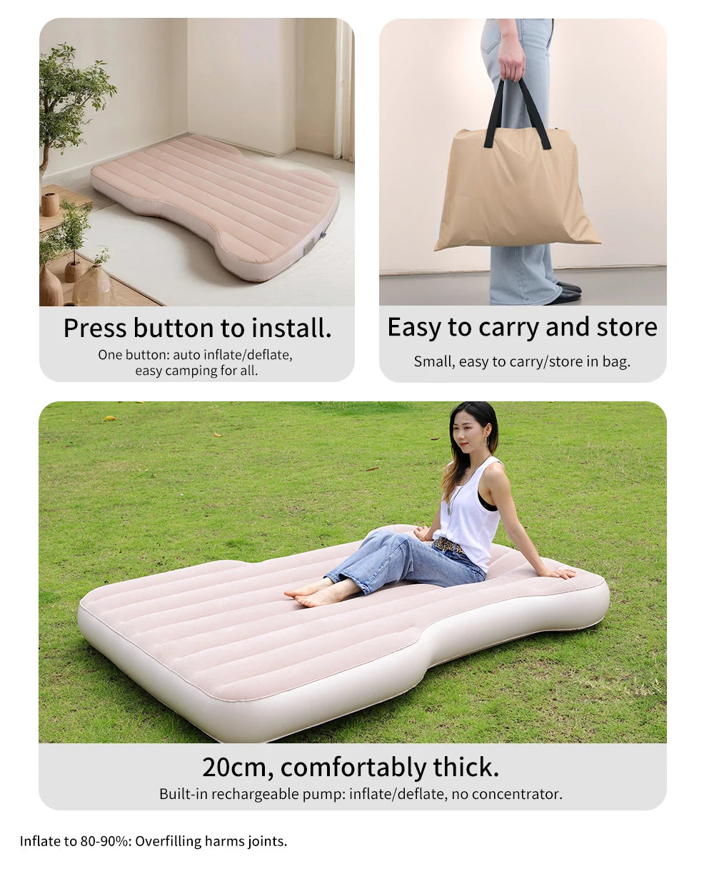 YZ For Tesla Model Y Juniper 2021-2025 Mattress  Automobile Self-Inflating Mattress Travel Mattress Inflatable Camping Mattress