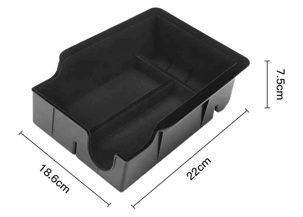 For Tesla Model 3 Highland 2025 Model Y 2021-2025 Center Armrest Hidden Storage Box Cup Holder Console Organizer Box Accessories