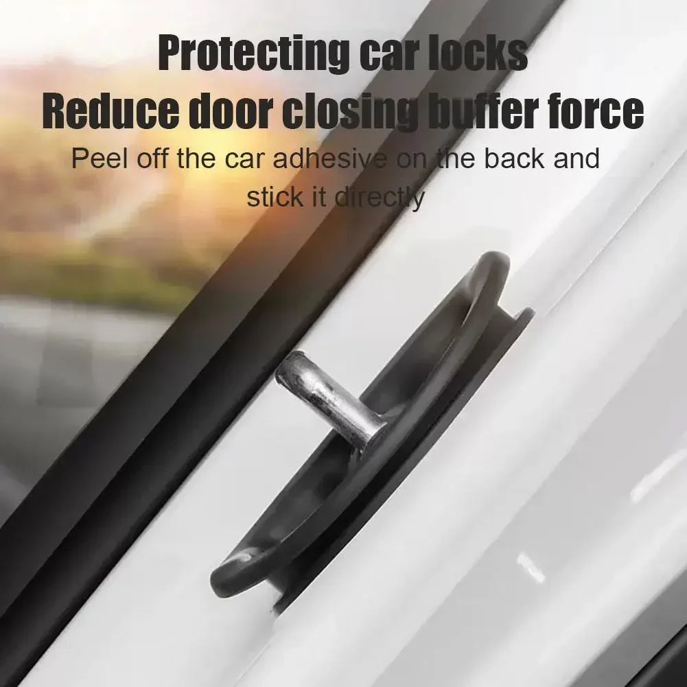 Door Shock Absorber Pad For Tesla Model 3 Y X S Highland 2024 2023 Flexible Lock Protector Silicone Auto Door Lock Latches Cover